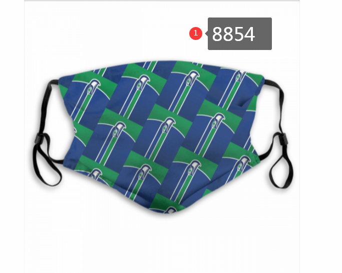 2020 Seattle Seahawks #2 Dust mask with filter->nfl dust mask->Sports Accessory